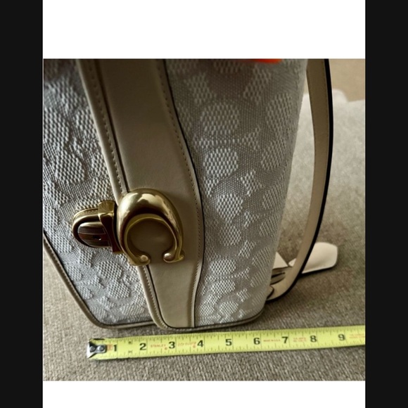 Coach Beige and Gold Crossbody Bag - Picture 4 of 12